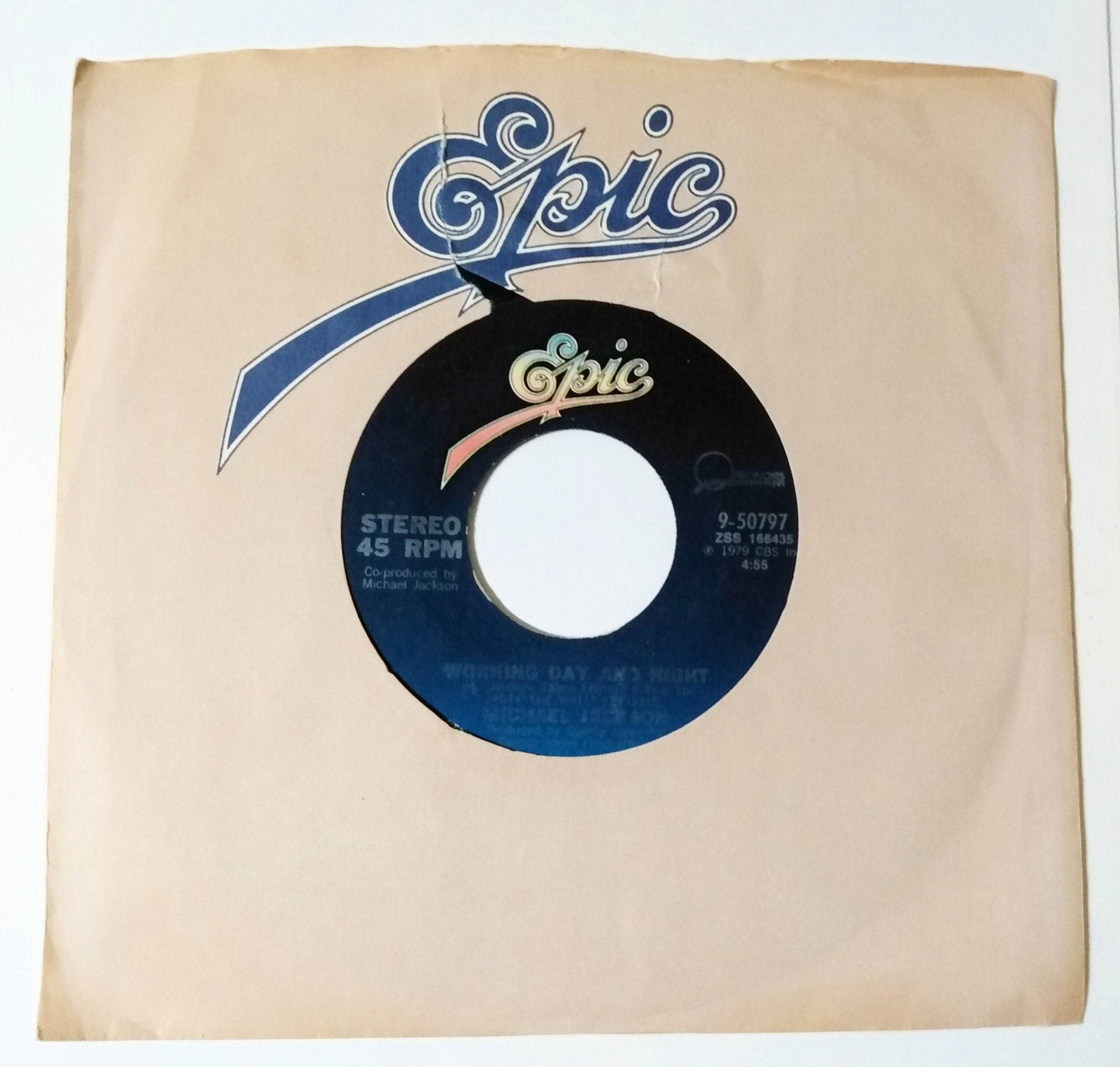 Michael Jackson Rock With You / Working Day And Night  7" Vinyl Epic 1979 - TulipStuff