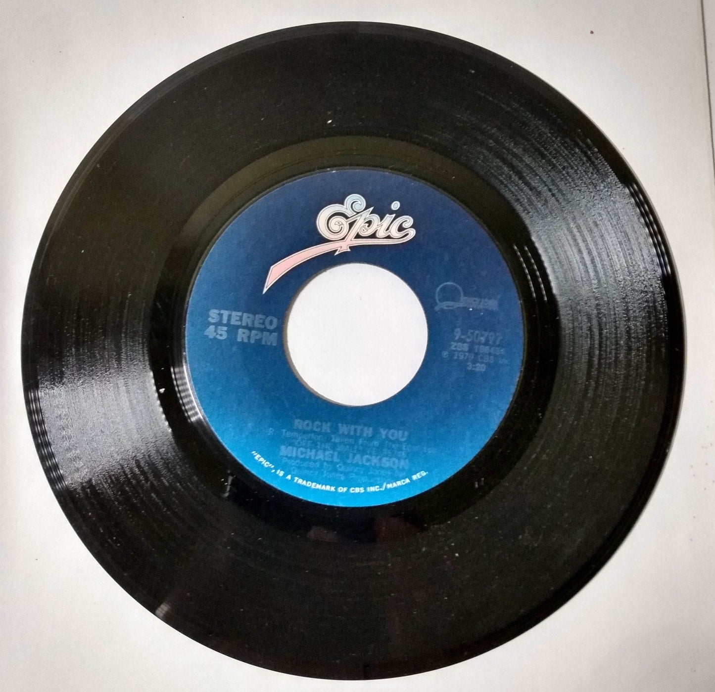 Michael Jackson Rock With You / Working Day And Night  7" Vinyl Epic 1979 - TulipStuff