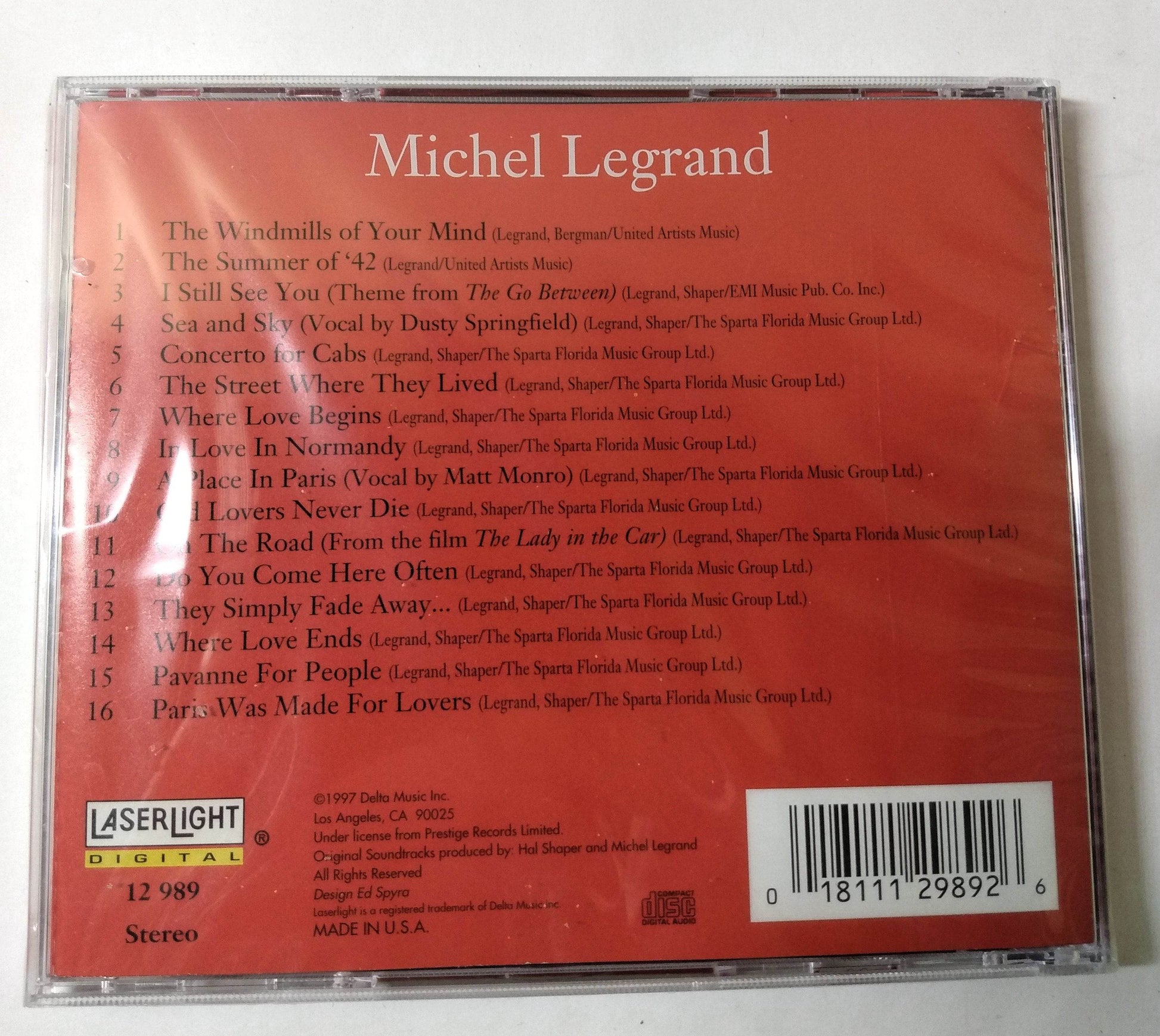 Michel Legrand Paris Was Made For Lovers Chanson Album CD 1997 - TulipStuff