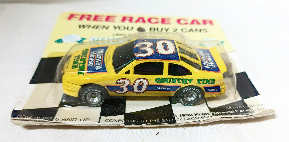 Michael Waltrip #30 Country Time Maxwell House Race Car Promo 1990 - TulipStuff