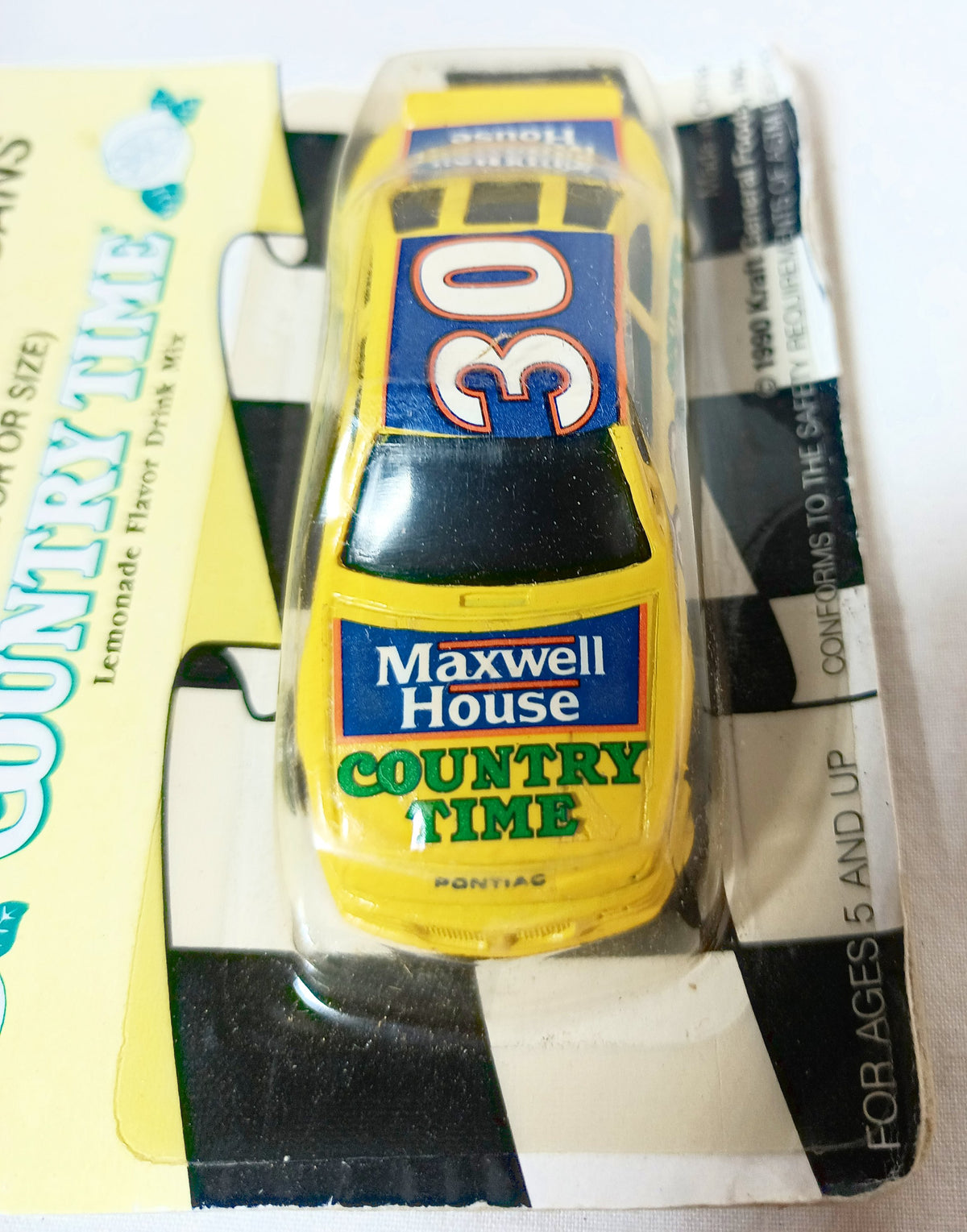 Michael Waltrip #30 Country Time Maxwell House Race Car Promo 1990 - TulipStuff