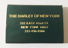 Load image into Gallery viewer, Mindy&#39;s Restaurant Harley Of New York 42nd St Helmsley Hotels Matchbox 1980&#39;s - TulipStuff
