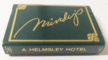 Load image into Gallery viewer, Mindy&#39;s Restaurant Harley Of New York 42nd St Helmsley Hotels Matchbox 1980&#39;s - TulipStuff
