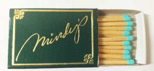 Mindy's Restaurant Harley Of New York 42nd St Helmsley Hotels Matchbox 1980's - TulipStuff