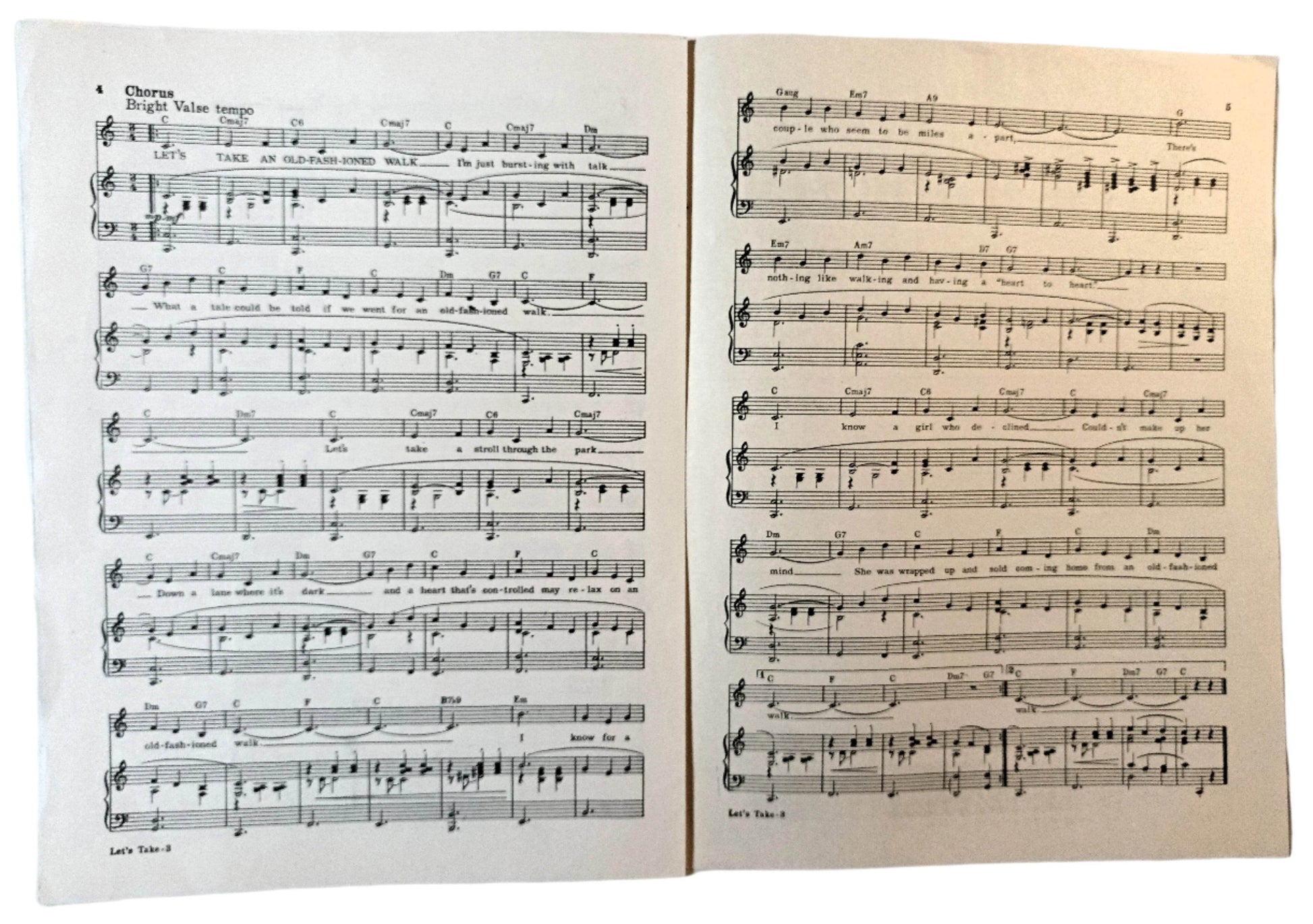 Lets Take An Old-Fashioned Walk Miss Liberty Sheet Music I.Berlin 1949 - TulipStuff