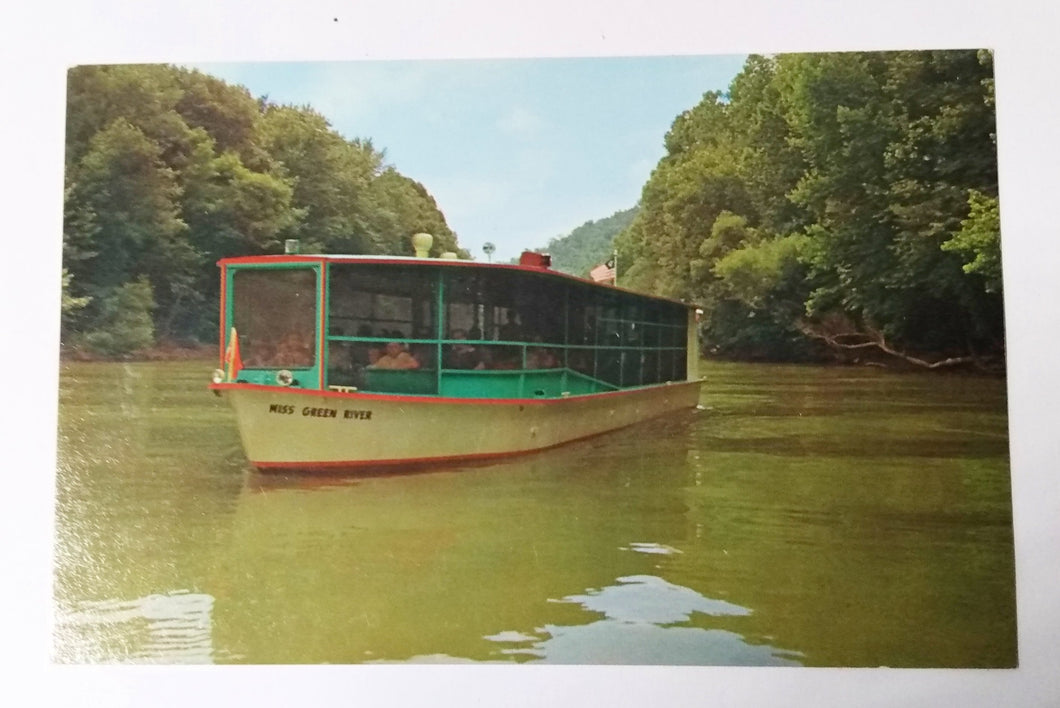 Miss Green River Sightseeing Cruiser Mammoth Cave Kentucky 1960's Postcard - TulipStuff