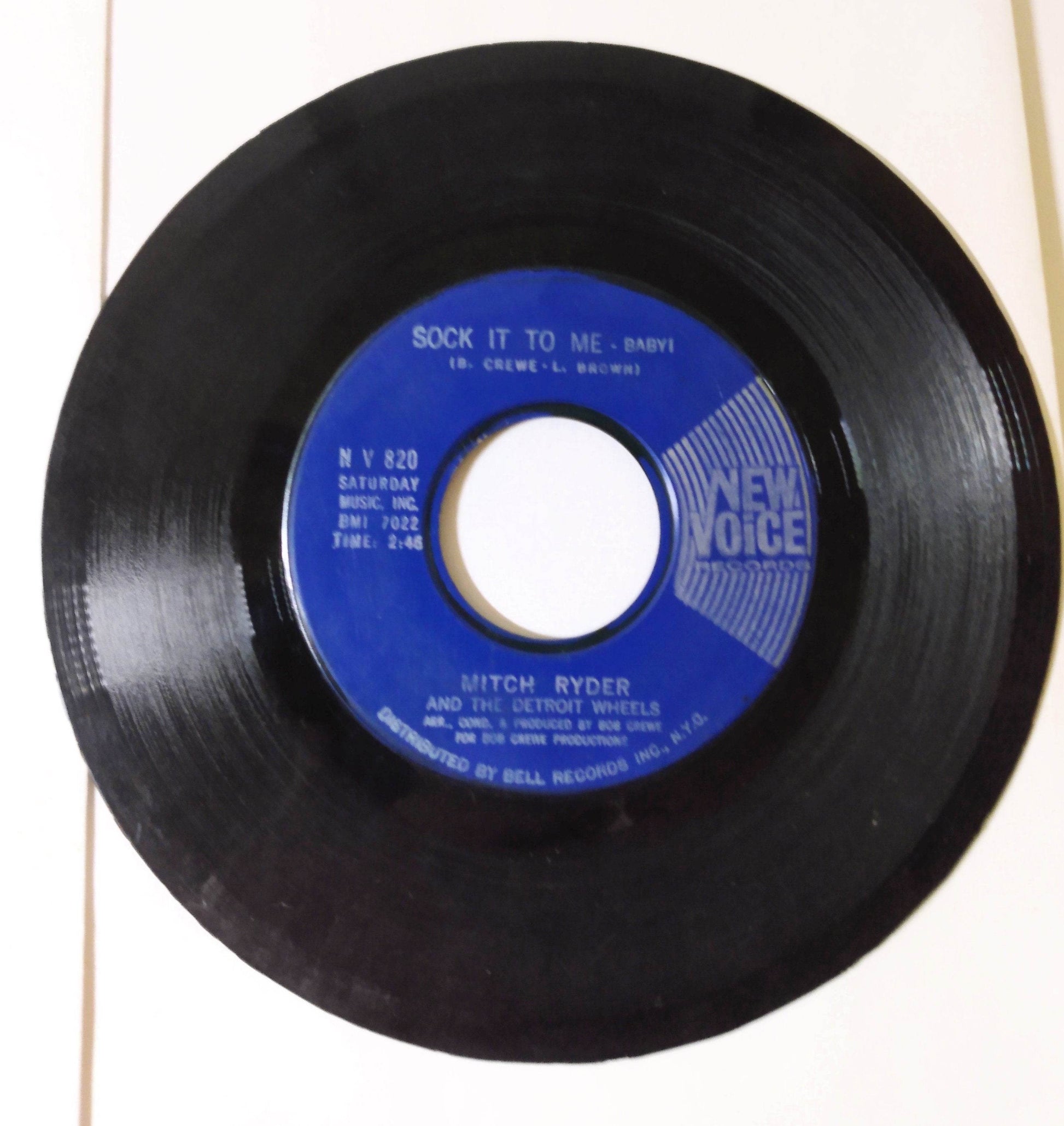 Mitch Ryder And The Detroit Wheels Sock It To Me Baby 7" New Voice 1967 - TulipStuff