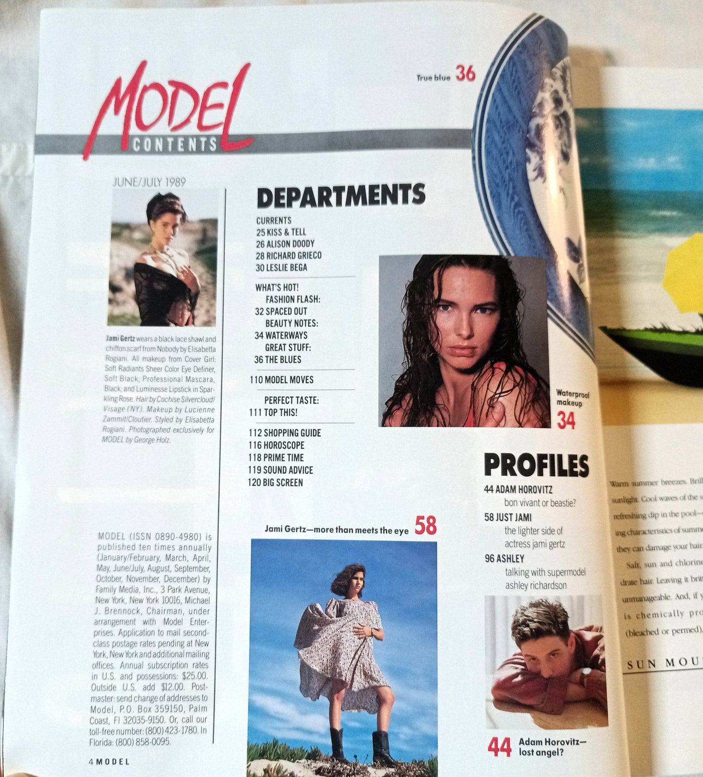 Model Magazine July 1989 Jami Gertz Suddenly Summer Hip-Hop Fashion - TulipStuff