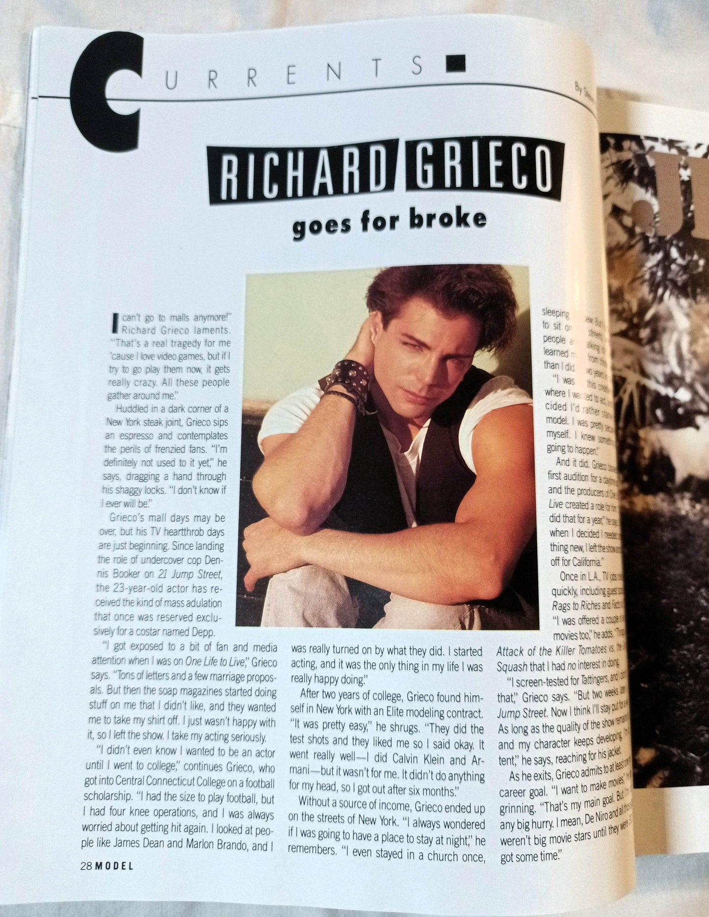 Model Magazine July 1989 Jami Gertz Suddenly Summer Hip-Hop Fashion - TulipStuff