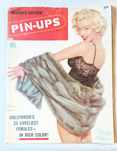 Modern Screen Pin-Ups Magazine Issue #1 1955 Marilyn Monroe Liz Taylor