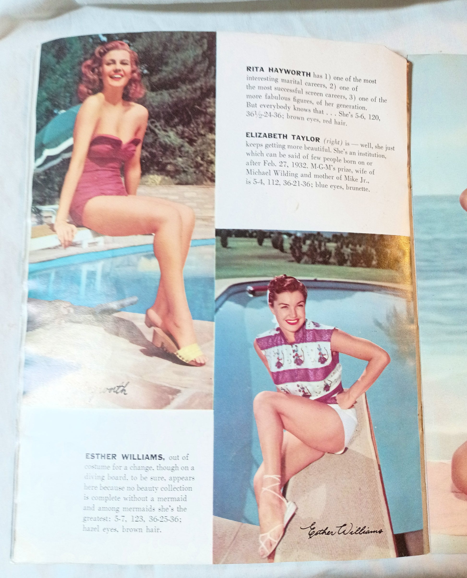 Modern Screen Pin-Ups Magazine Issue #1 1955 Marilyn Monroe Liz Taylor