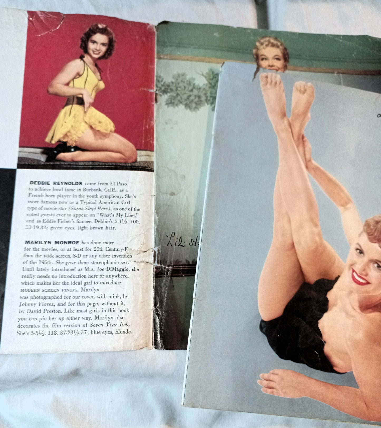 Modern Screen Pin-Ups Magazine Issue #1 1955 Marilyn Monroe Liz Taylor