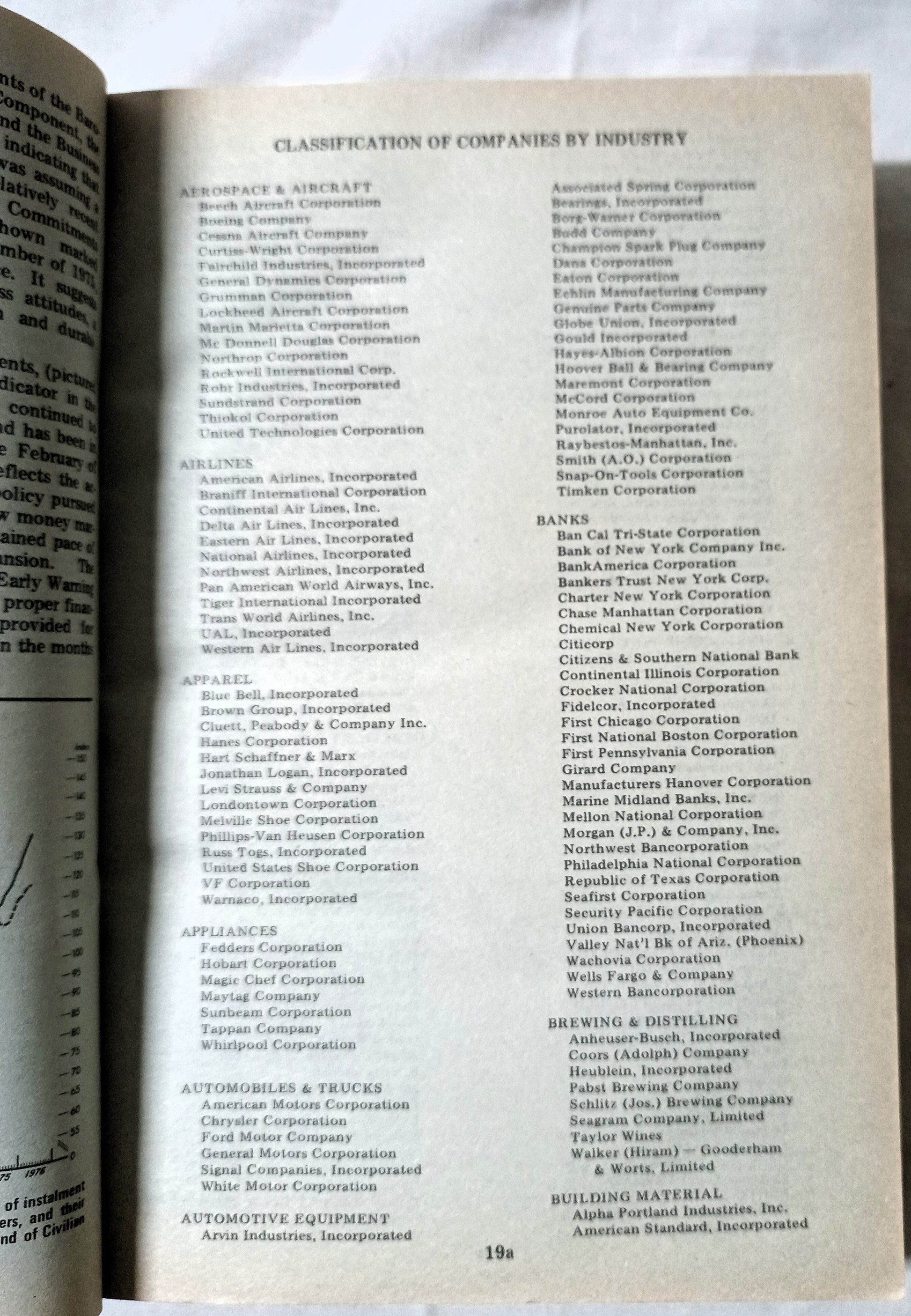 Moody's Handbook Of Common Stocks Spring 1976 Edition - TulipStuff