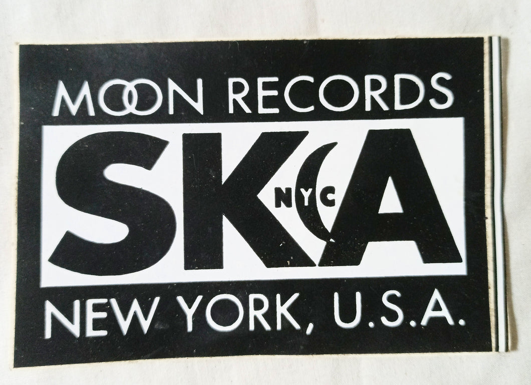 Moon Ska Records NYC New York USA Sticker Decal 1990's - TulipStuff