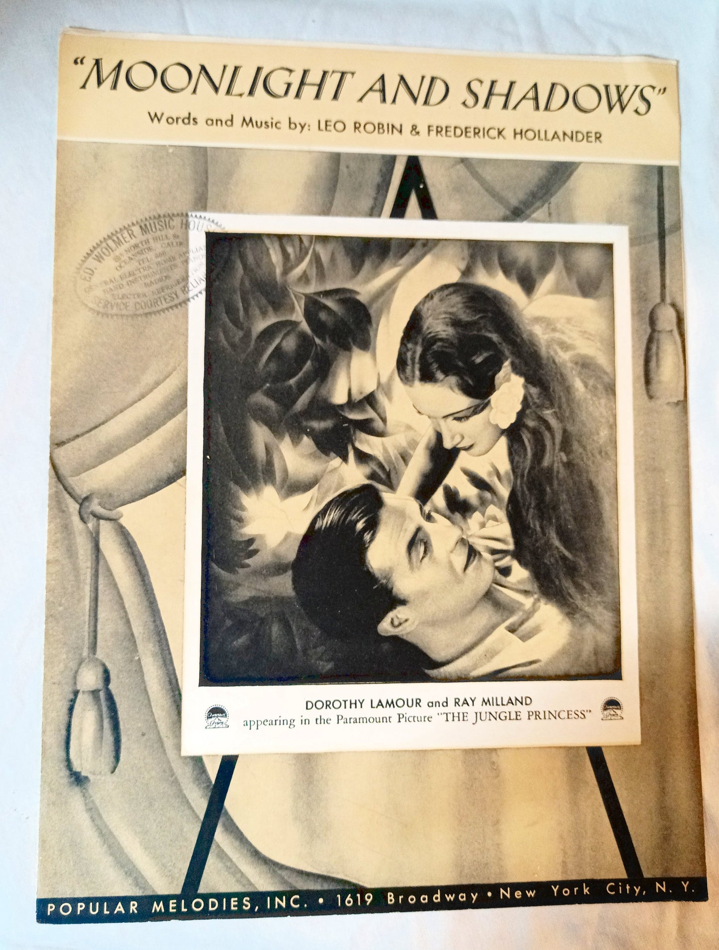 Moonlight And Shadows Jungle Princess Dorothy Lamour Ray Milland 1936 - TulipStuff