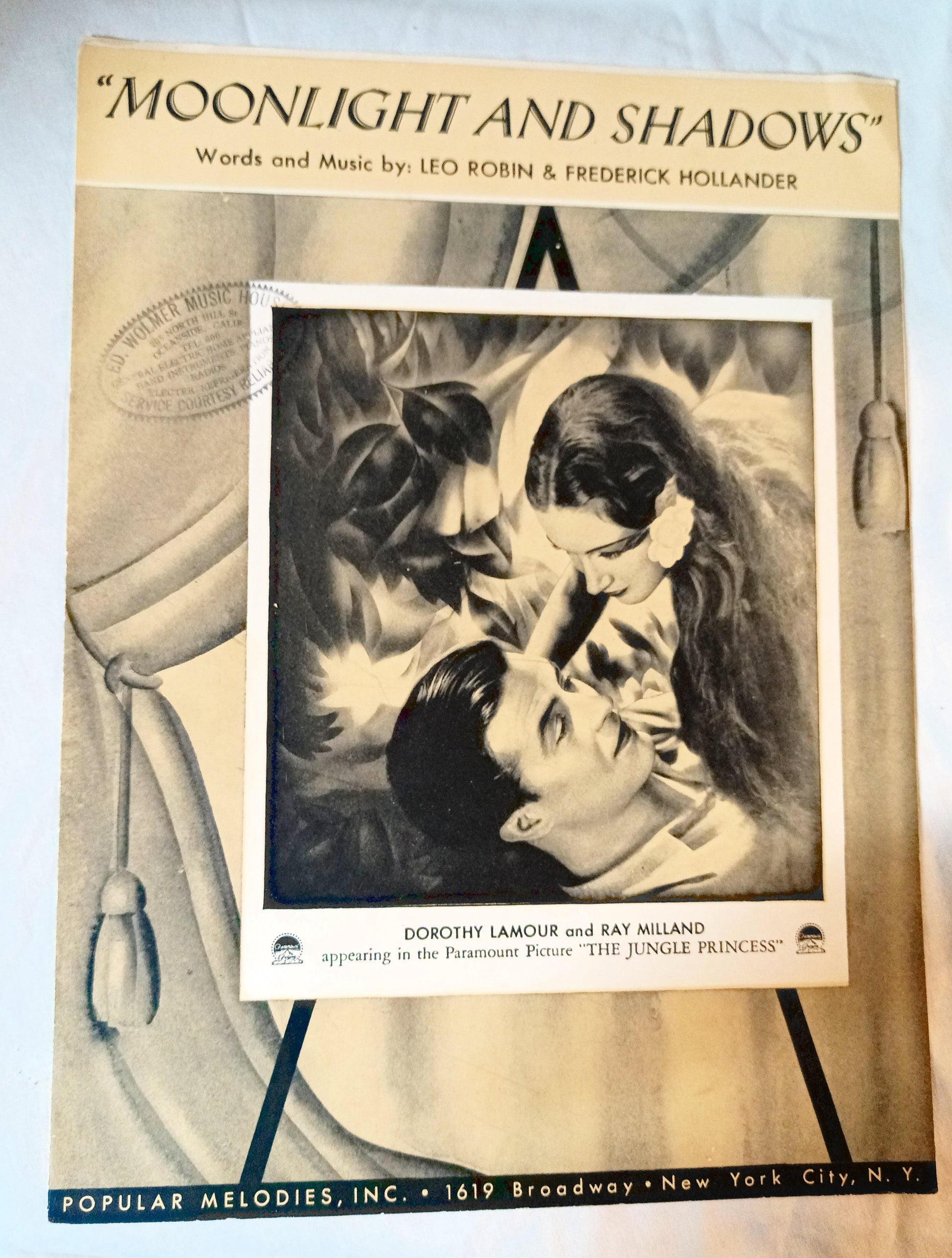 Moonlight And Shadows Jungle Princess Dorothy Lamour Ray Milland 1936 - TulipStuff