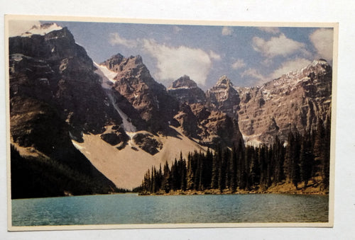 Moraine Lake Valley Of The Ten Peaks Banff Natl Park Alberta Canada 1940's - TulipStuff