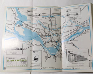 Morgan's Department Store Montreal Tourist Map 1968 Quebec Canada - TulipStuff