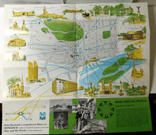 Load image into Gallery viewer, Morgan&#39;s Department Store Montreal Tourist Map 1968 Quebec Canada - TulipStuff
