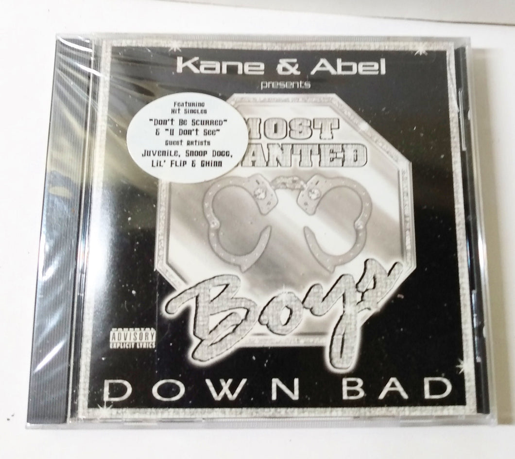 Kane & Abel Presents Most Wanted Boys Down Bad Gangsta Album CD 2001 - TulipStuff