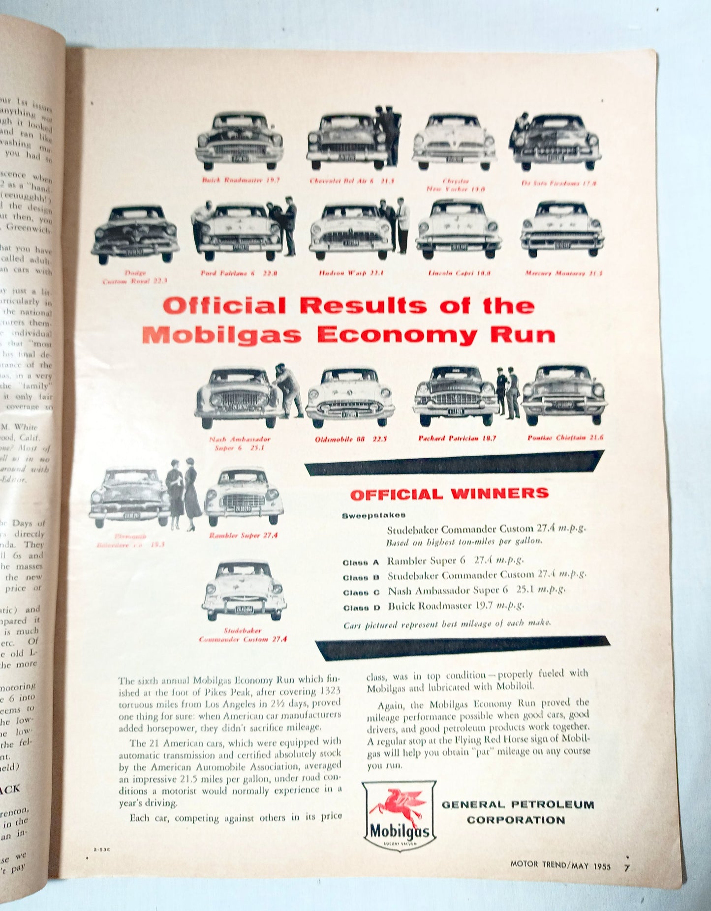 Motor Trend Magazine May 1955 Chrysler New Yorker Lincoln Capri Super88 - TulipStuff