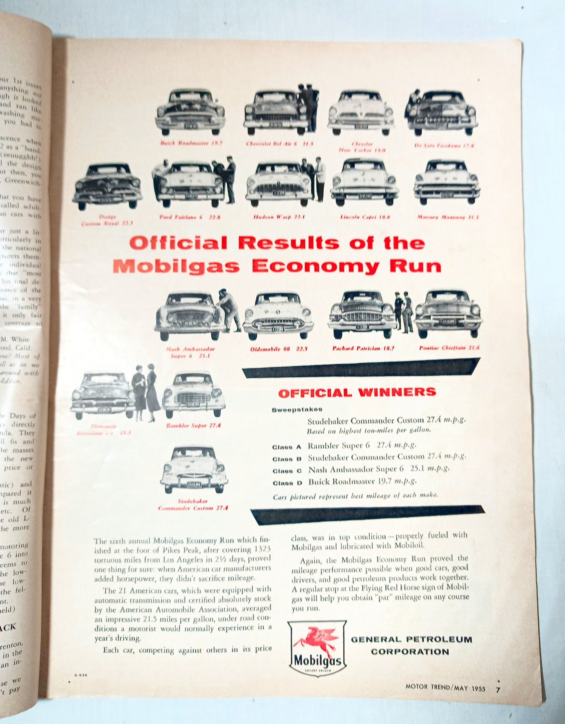 Motor Trend Magazine May 1955 Chrysler New Yorker Lincoln Capri Super88 - TulipStuff