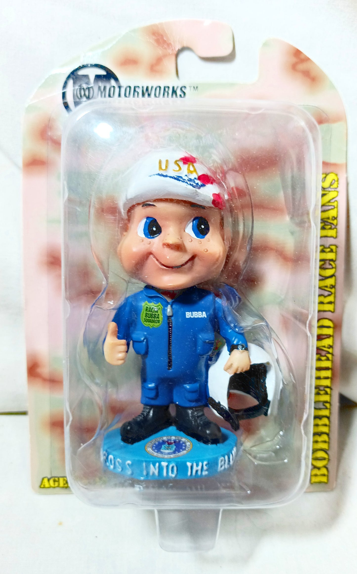 Motorworks Racin' Bubbas Bobblehead Race Fans U.S. Air Force 2003 - TulipStuff