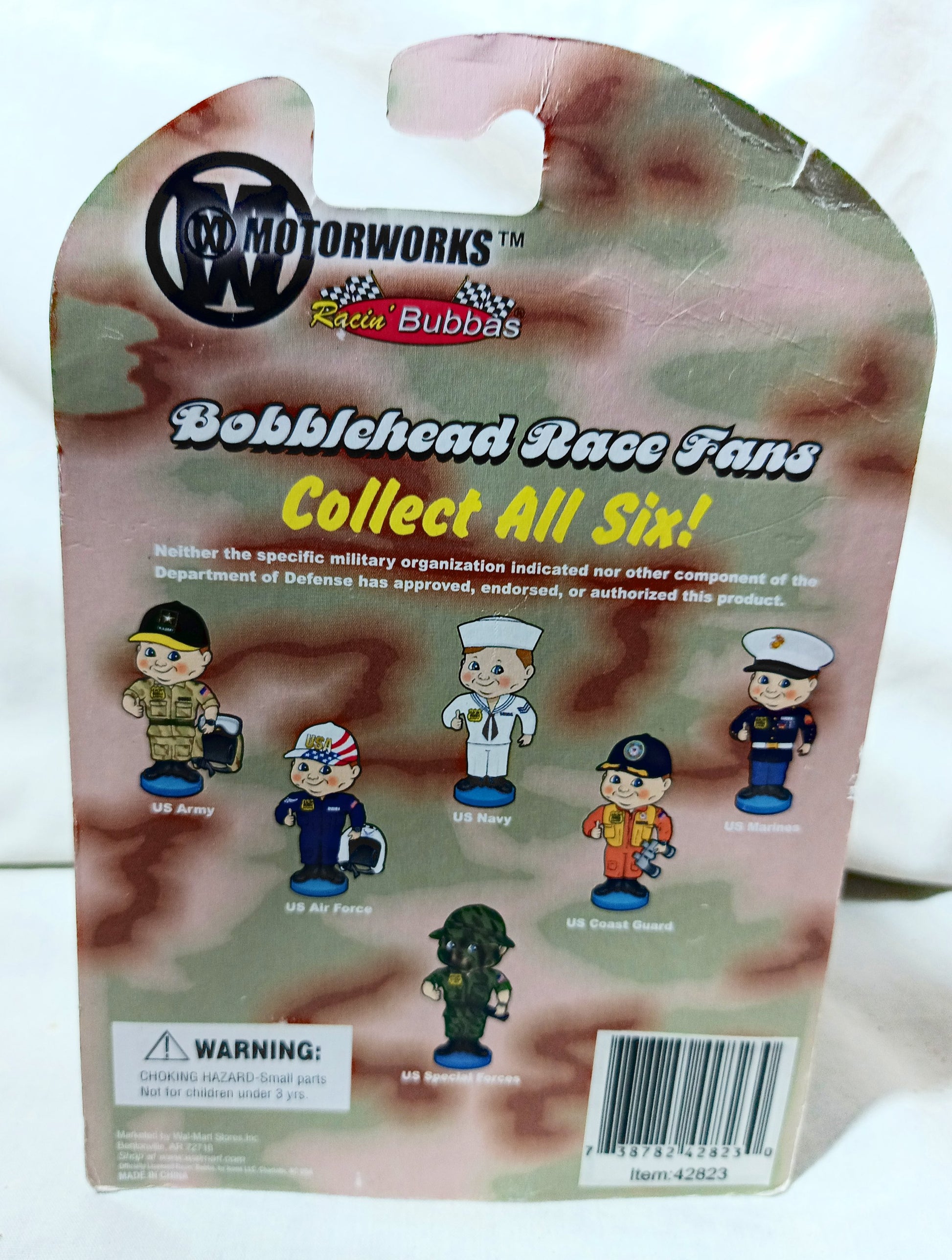Motorworks Racin' Bubbas Bobblehead Race Fans U.S. Air Force 2003 - TulipStuff