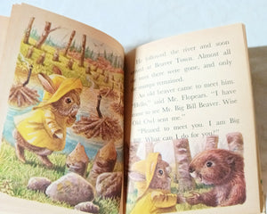 Mr Flopears A Rainy Adventure Racey Helps Rand McNally Elf Book 1969 - TulipStuff