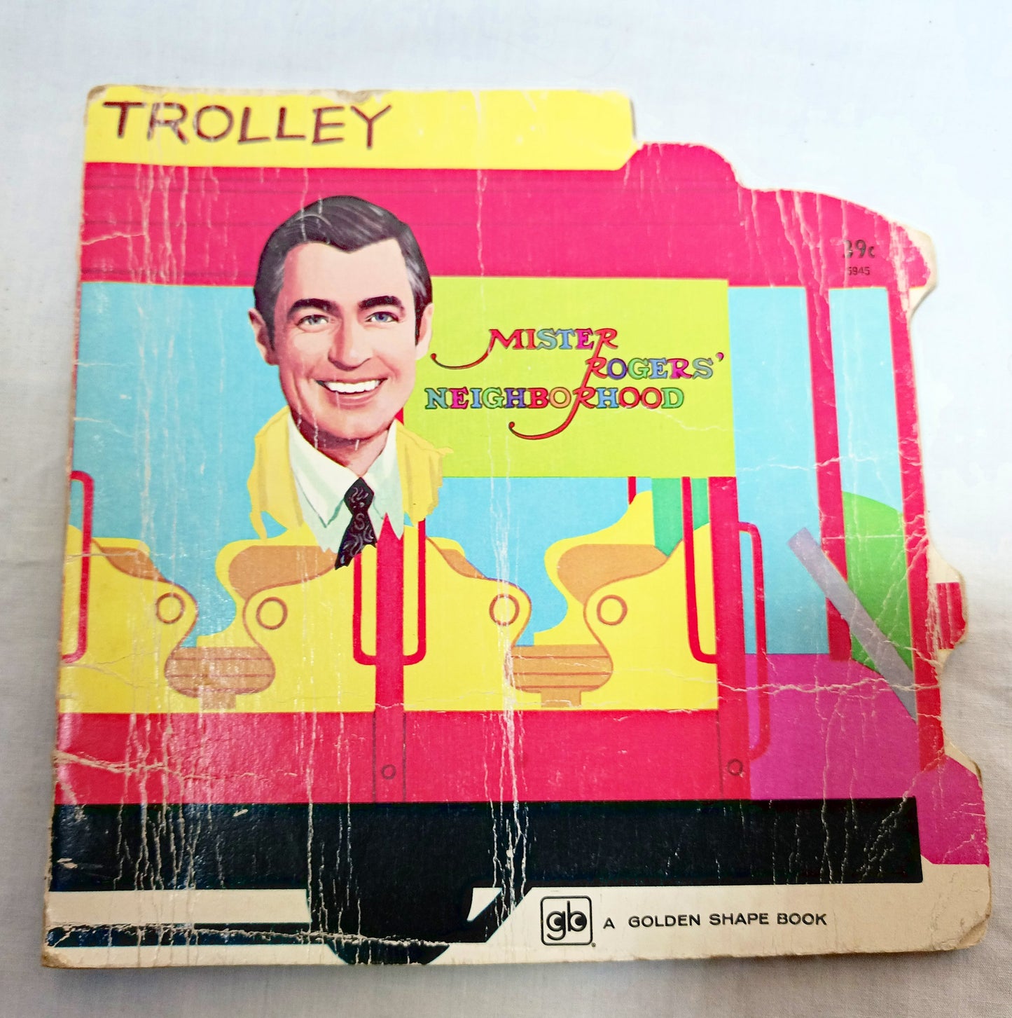 Mister Rogers Neighborhood Trolley Golden Shape Book 1974 - TulipStuff