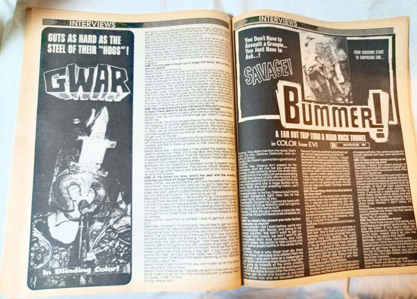 Maximum Rock N Roll Issue 75 August 1989 Gwar Sub Pop Punkzine - TulipStuff