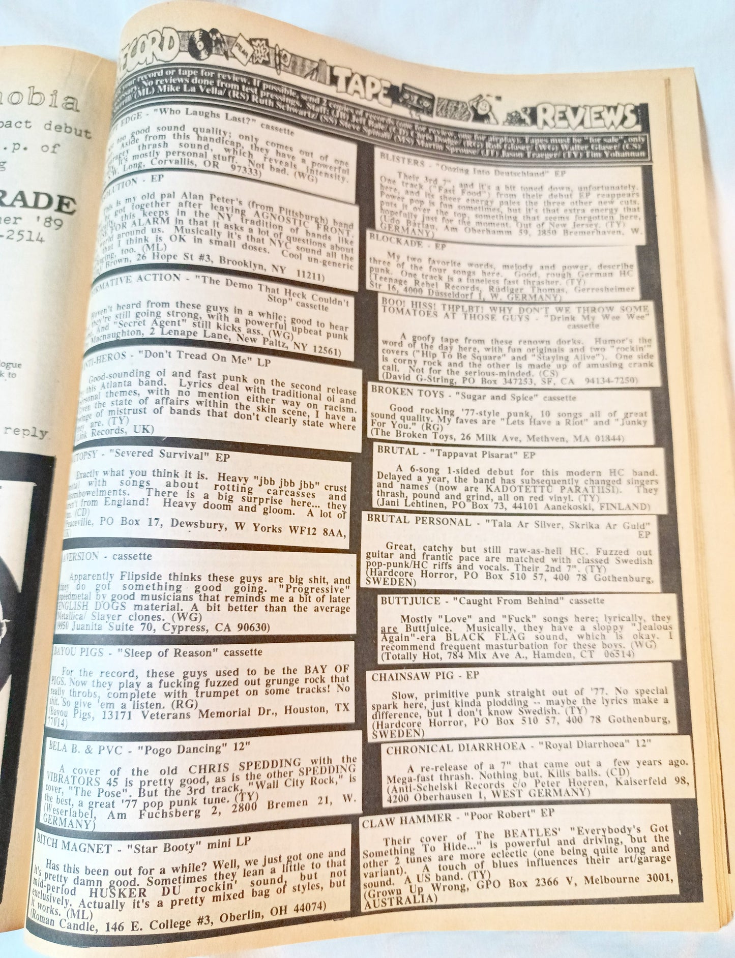 Maximum Rock N Roll Issue 75 August 1989 Gwar Sub Pop Punkzine - TulipStuff