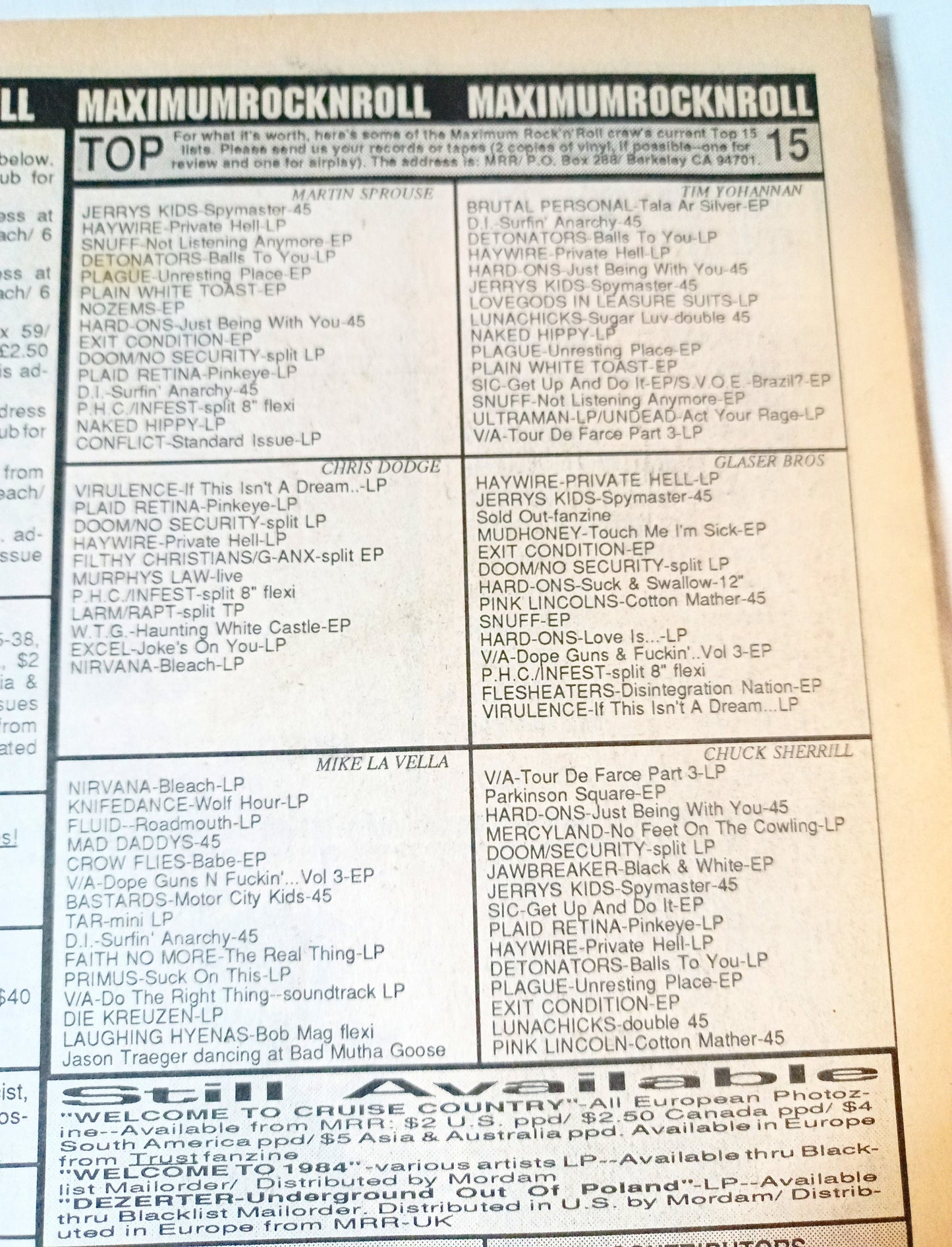 Maximum Rock N Roll Issue 75 August 1989 Gwar Sub Pop Punkzine - TulipStuff