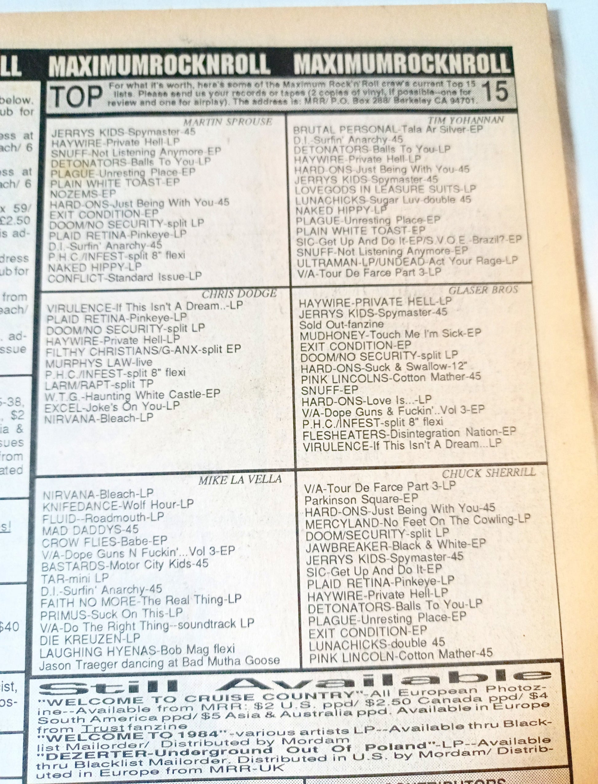 Maximum Rock N Roll Issue 75 August 1989 Gwar Sub Pop Punkzine - TulipStuff