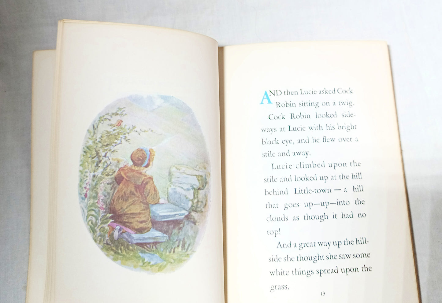 The Tale of Mrs Tiggly-Winkle Beatrix Potter Paperback Grolier 1970's - TulipStuff