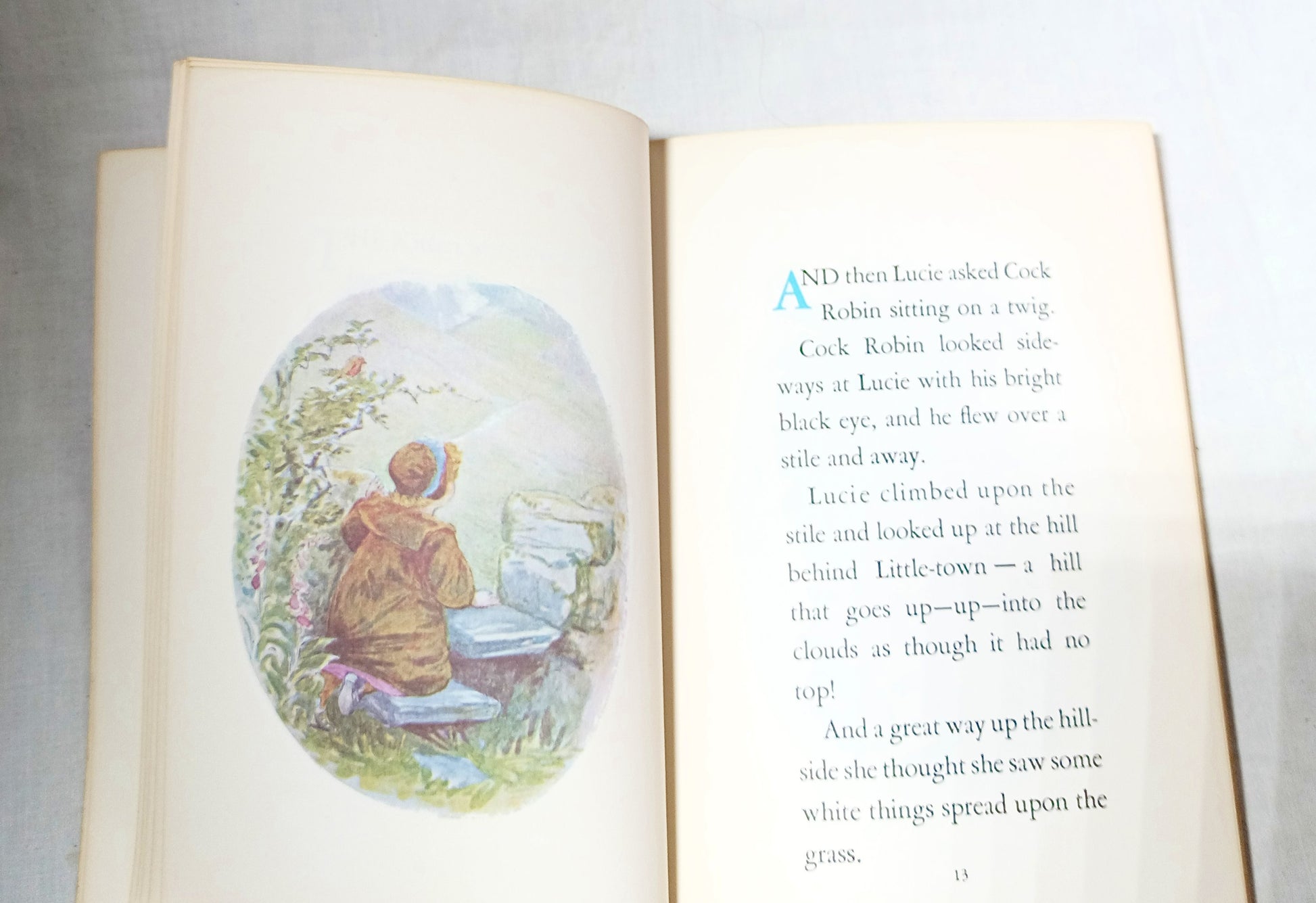 The Tale of Mrs Tiggly-Winkle Beatrix Potter Paperback Grolier 1970's - TulipStuff