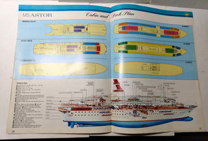 Astor United Cruises ms Astor 1982-83 Inaugural Season Cruise Brochure - TulipStuff