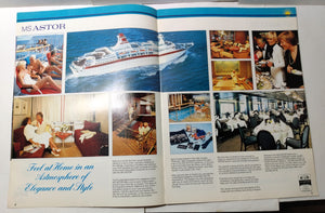 Astor United Cruises ms Astor 1982-83 Inaugural Season Cruise Brochure - TulipStuff