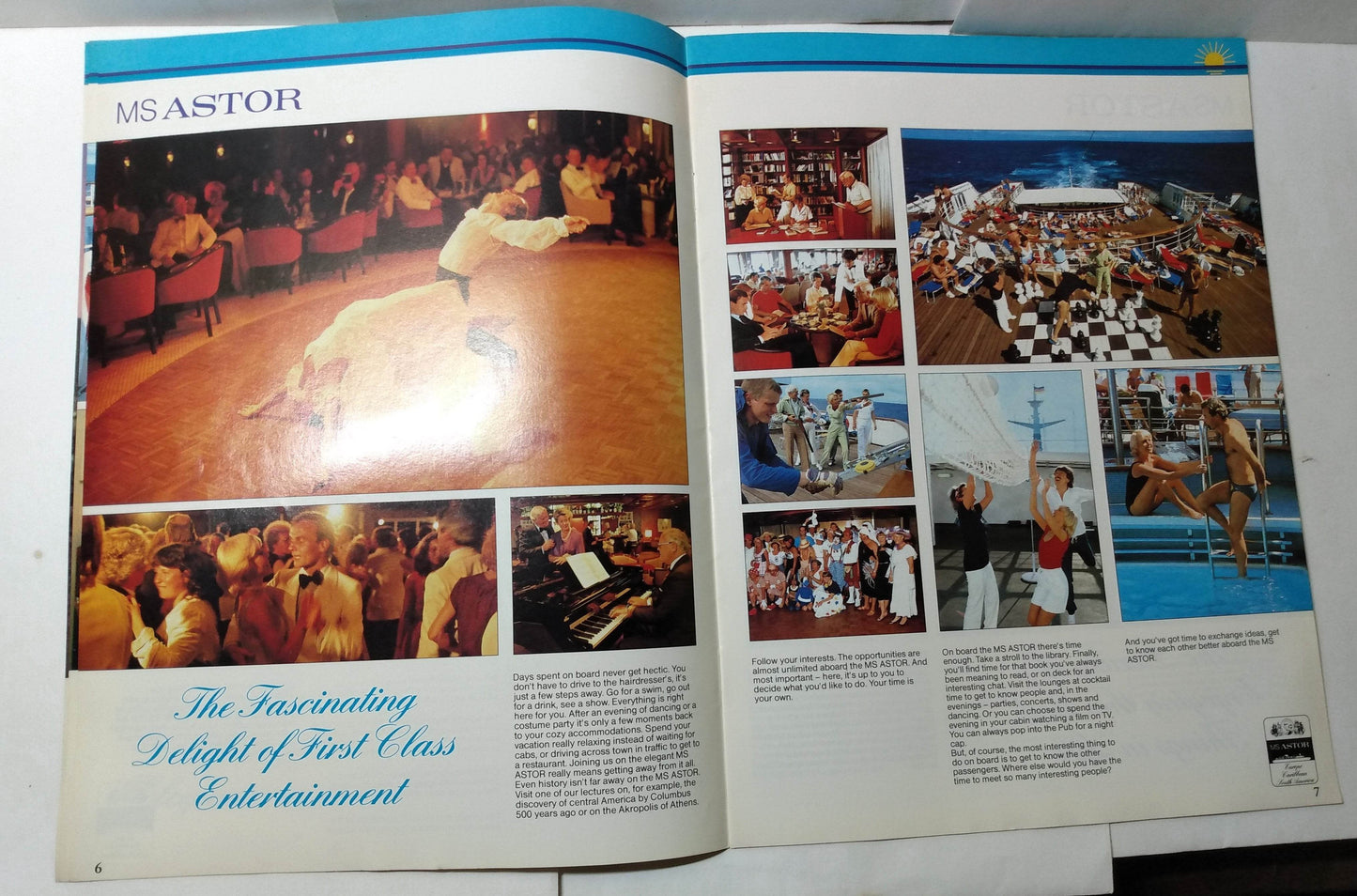 Astor United Cruises ms Astor 1982-83 Inaugural Season Cruise Brochure - TulipStuff