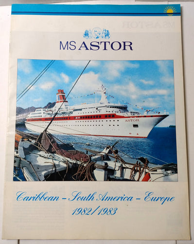 Astor United Cruises ms Astor 1982-83 Inaugural Season Cruise Brochure - TulipStuff