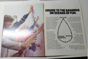 Scandinavian World Cruises ms Scandinavia 1983 NY Bahamas Brochure - TulipStuff