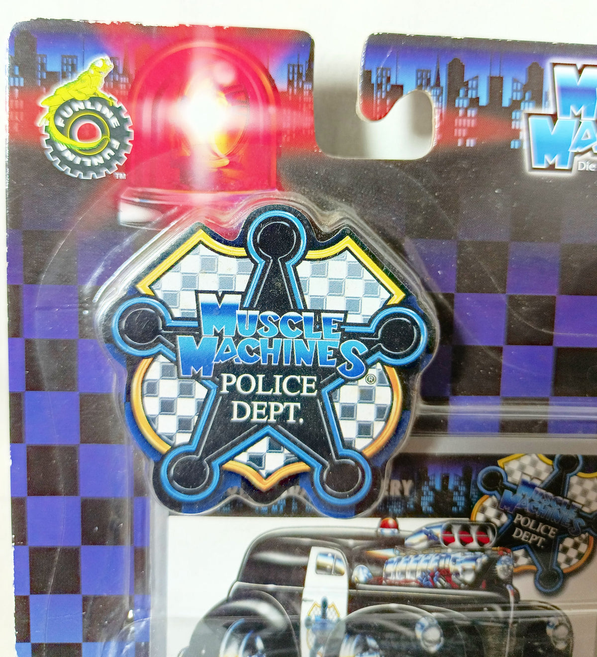 Muscle Machines Police Dept '40 Ford Sedan Delivery Police Car 2004 - TulipStuff