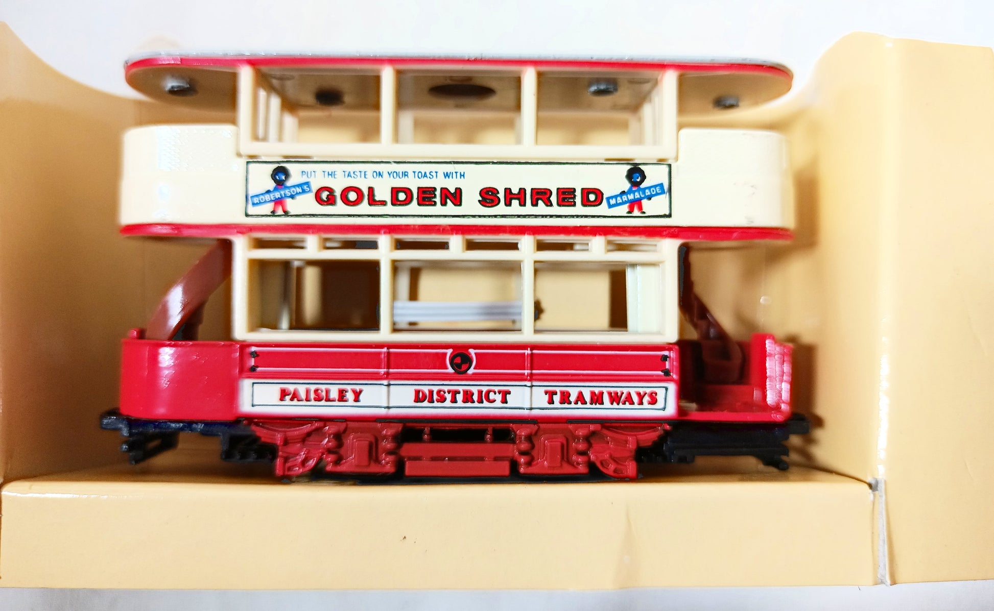 Matchbox Y-15 Models of Yesteryear Preston Tramcar Golden Shred - TulipStuff