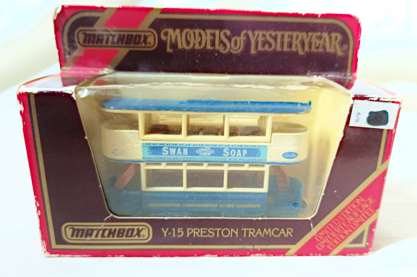 Matchbox Y-15 Models of Yesteryear Preston Tramcar Swan Soap - TulipStuff