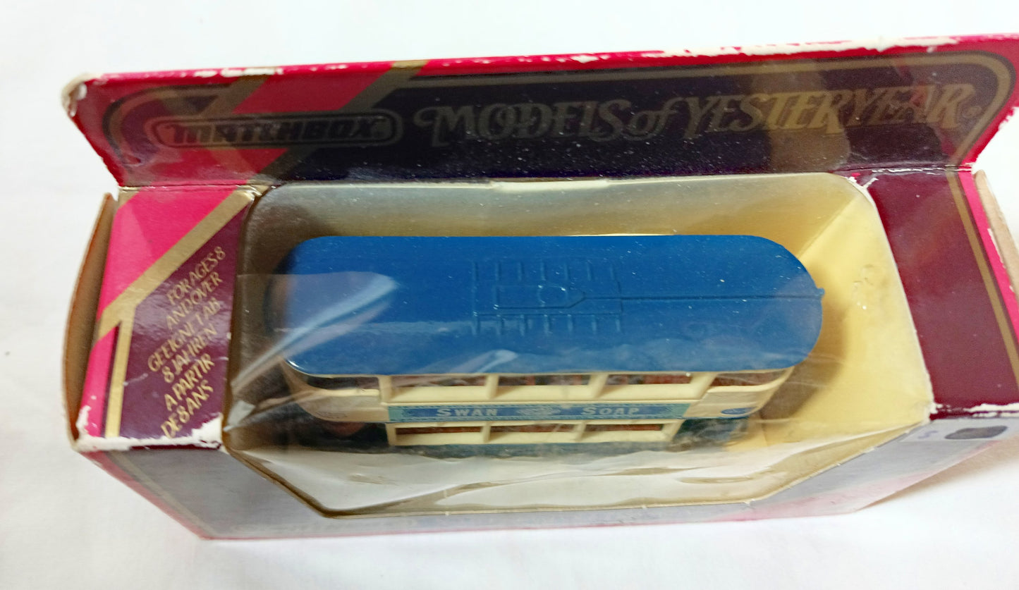 Matchbox Y-15 Models of Yesteryear Preston Tramcar Swan Soap - TulipStuff