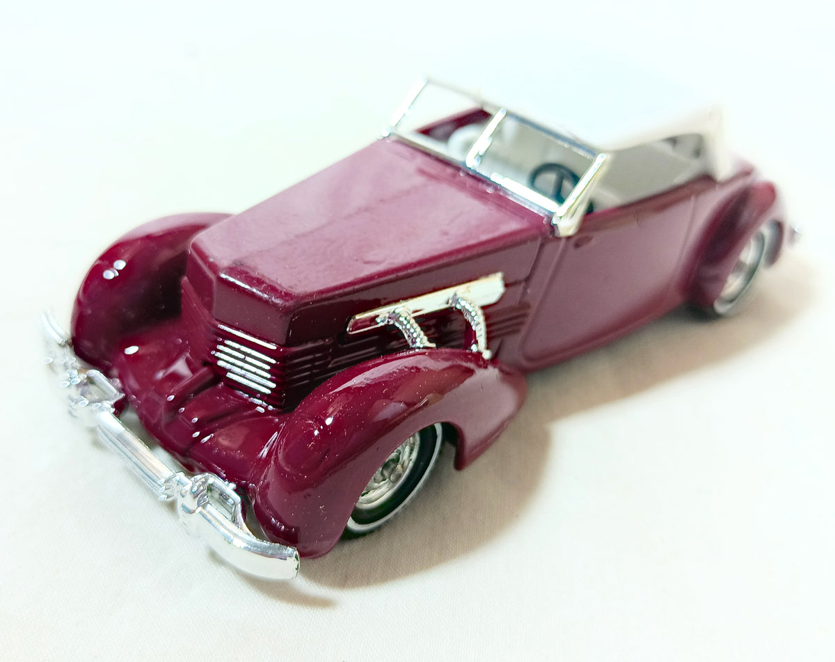 Lesney Matchbox Y18 Models of Yesteryear 1937 Cord 812 England Plum - TulipStuff