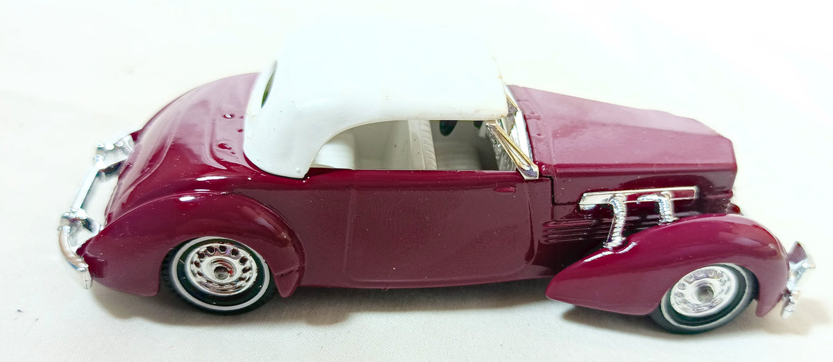 Lesney Matchbox Y18 Models of Yesteryear 1937 Cord 812 England Plum - TulipStuff