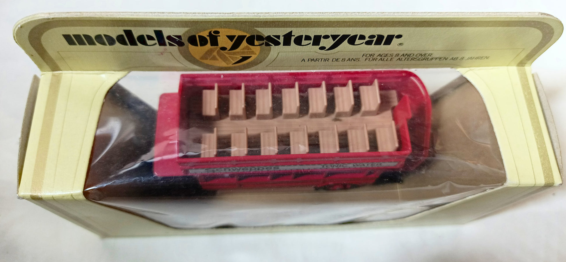 Matchbox Y23 Models of Yesteryear 1922 AEC S Type Omnibus Schweppes - TulipStuff