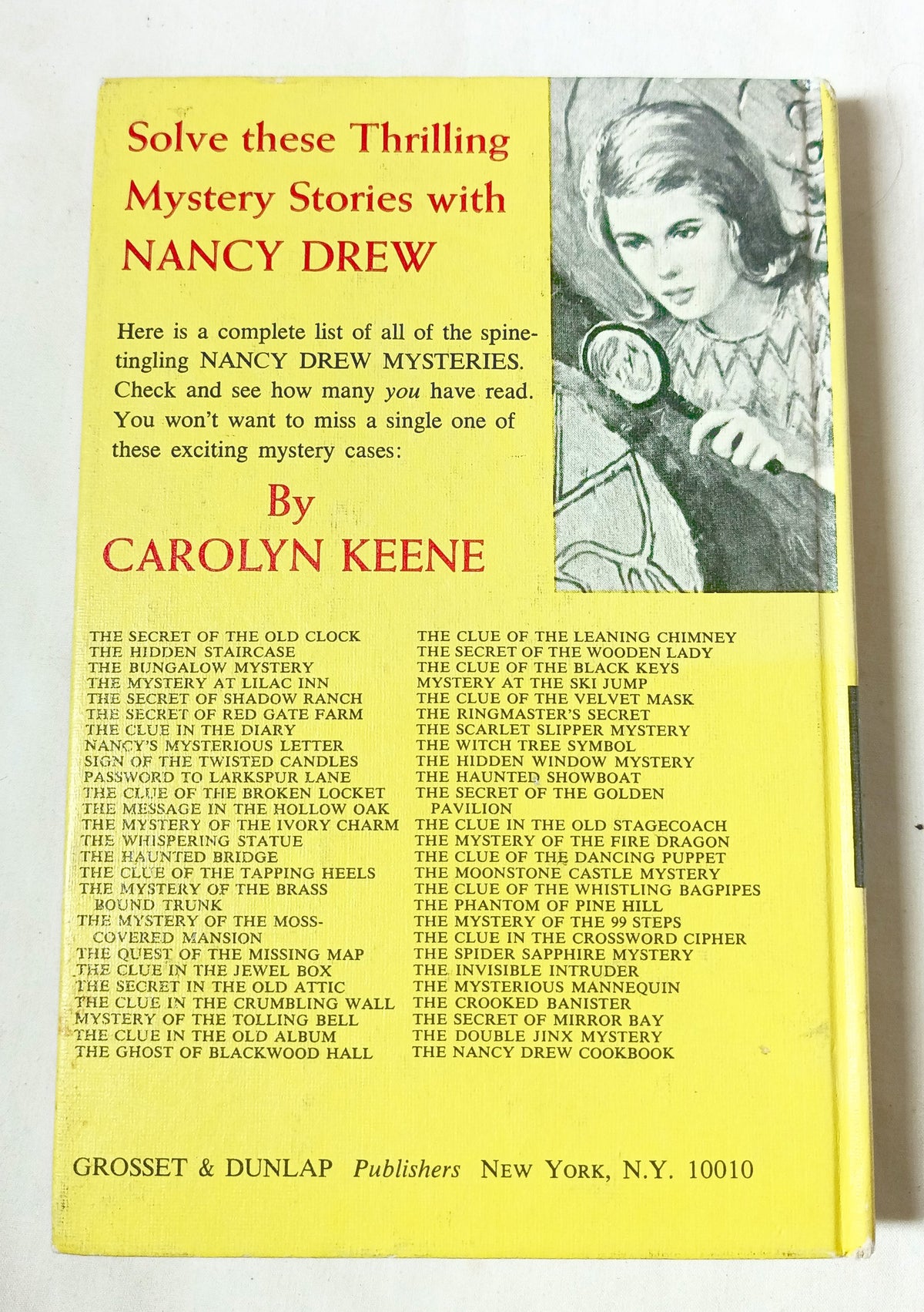 The Mystery Of The 99 Steps Nancy Drew Mystery #43 Carolyn Keene 1974 - TulipStuff