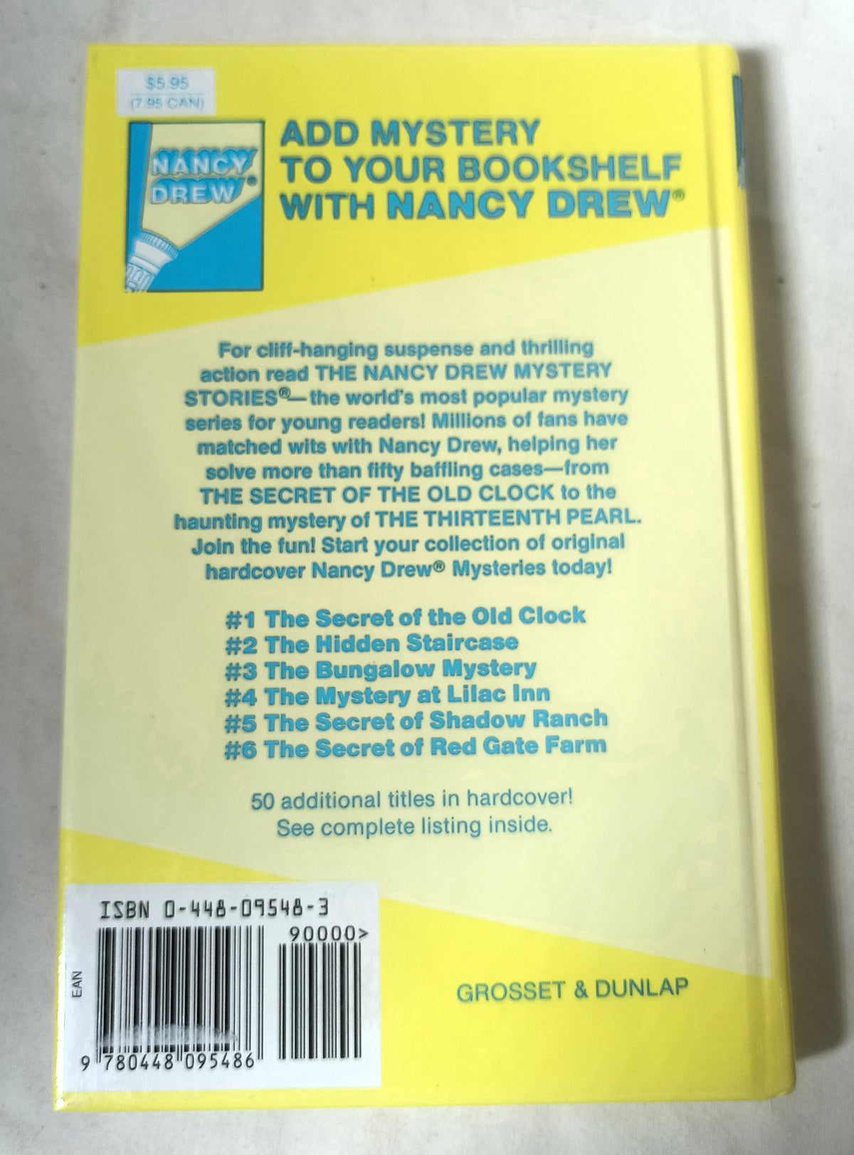 Nancy Drew Mystery Stories #48 The Crooked Banister Carolyn Keene 1997 - TulipStuff